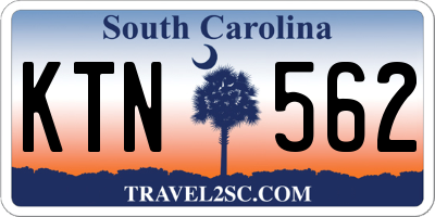 SC license plate KTN562