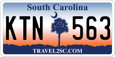 SC license plate KTN563