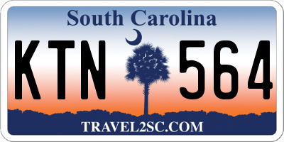 SC license plate KTN564