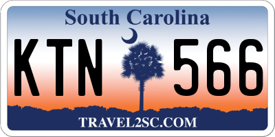 SC license plate KTN566