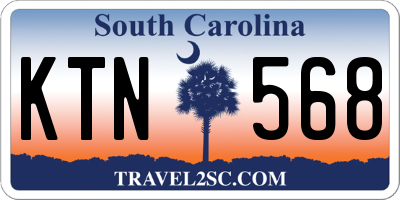 SC license plate KTN568
