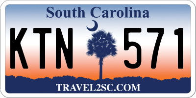 SC license plate KTN571