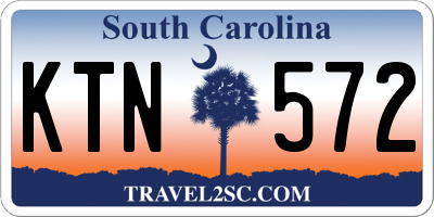 SC license plate KTN572