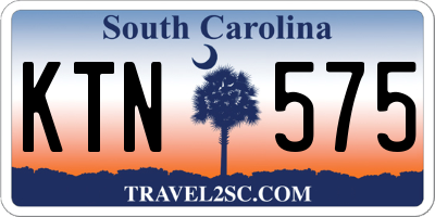 SC license plate KTN575