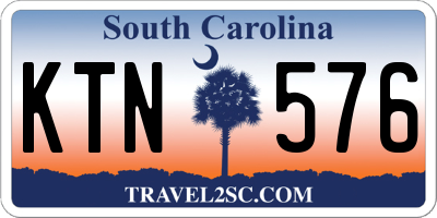 SC license plate KTN576