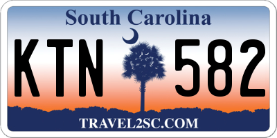 SC license plate KTN582