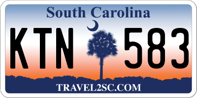 SC license plate KTN583