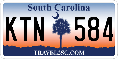 SC license plate KTN584