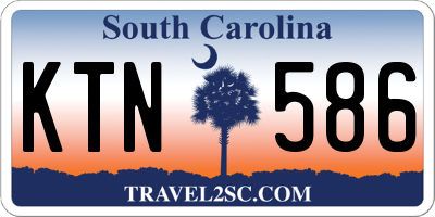 SC license plate KTN586