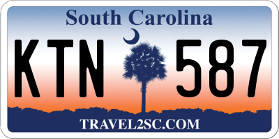 SC license plate KTN587