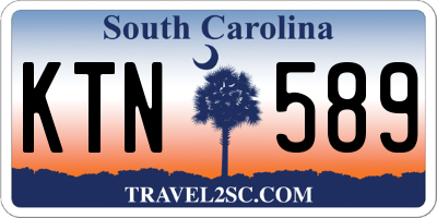 SC license plate KTN589
