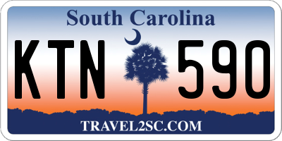 SC license plate KTN590
