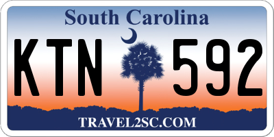 SC license plate KTN592