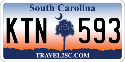 SC license plate KTN593