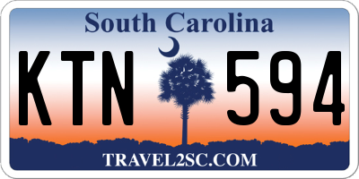 SC license plate KTN594