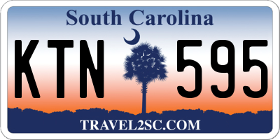 SC license plate KTN595