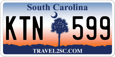 SC license plate KTN599
