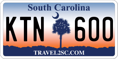 SC license plate KTN600