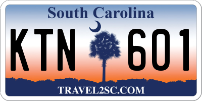 SC license plate KTN601