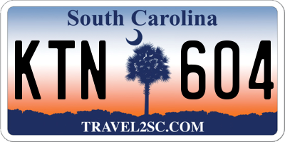 SC license plate KTN604
