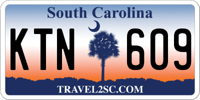 SC license plate KTN609