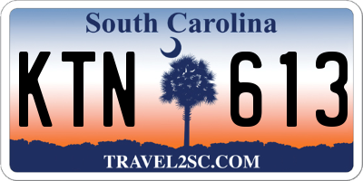 SC license plate KTN613