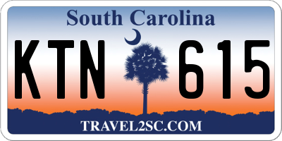 SC license plate KTN615