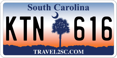 SC license plate KTN616