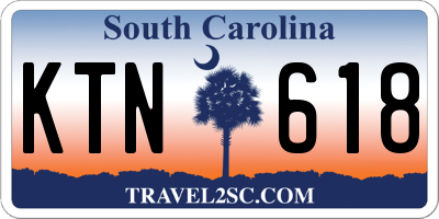 SC license plate KTN618