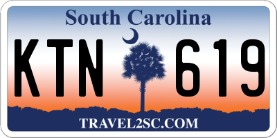 SC license plate KTN619