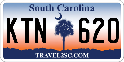 SC license plate KTN620