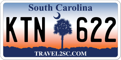 SC license plate KTN622