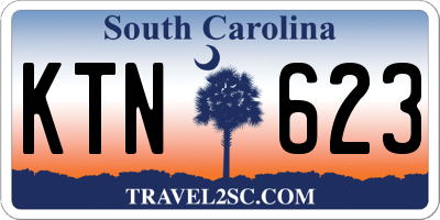 SC license plate KTN623