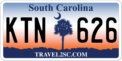 SC license plate KTN626