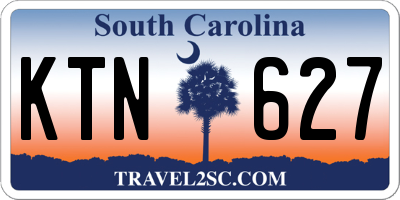 SC license plate KTN627