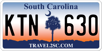 SC license plate KTN630
