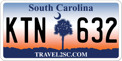 SC license plate KTN632