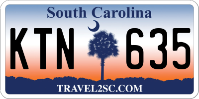 SC license plate KTN635