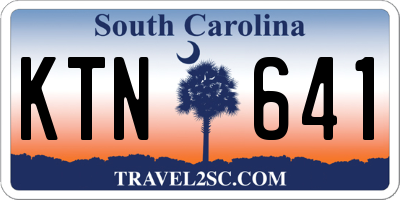 SC license plate KTN641