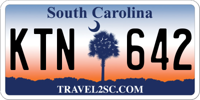SC license plate KTN642