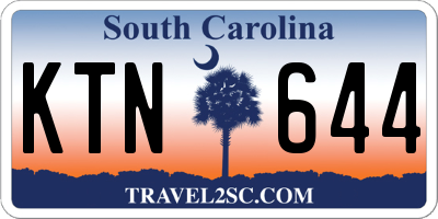 SC license plate KTN644