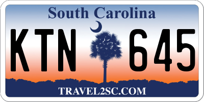 SC license plate KTN645