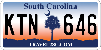 SC license plate KTN646