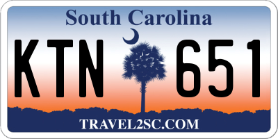 SC license plate KTN651