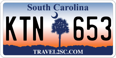 SC license plate KTN653
