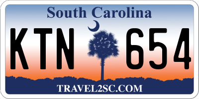 SC license plate KTN654