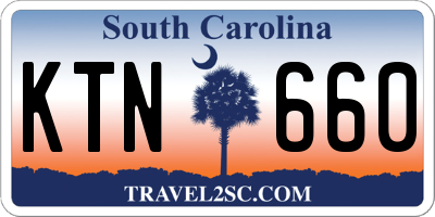 SC license plate KTN660