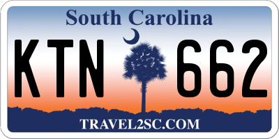 SC license plate KTN662