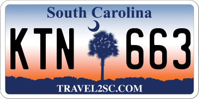 SC license plate KTN663