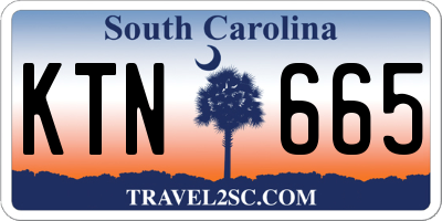 SC license plate KTN665